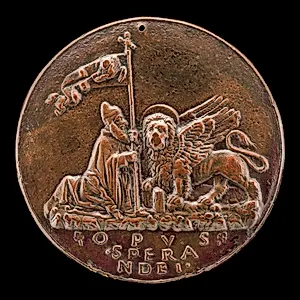 Doge Barbarigo Kneeling before the Winged Lion of Venice [reverse]