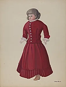 Doll with Grey Wig - "Matilda"