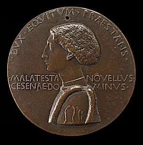 Domenico Novello Malatesta, 1418-1465, Lord of Cesena and Cervia 1429 [obverse] by Pisanello