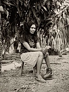 Dona Nika in her Garden, Grande Sertão Veredas National Park, Brazil