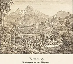 Donnerstag - Berchtesgaden und der Watzmann (Thursday - Berchtesgaden and the Watzmann Mountain)