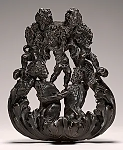 Door Knocker with Nereid, Triton, and Putti