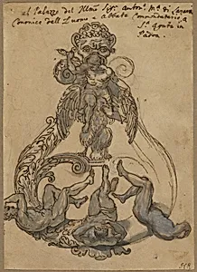 Door Knocker with Zeus Vanguishing Giants