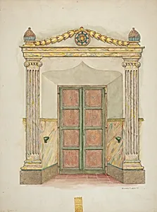 Doorway, Wall Painting and Doors