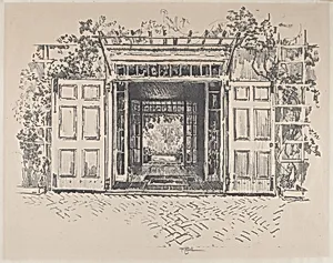 Doorway, Wyck by Joseph Pennell