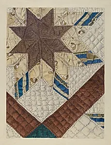 Double Star Patchwork Quilt