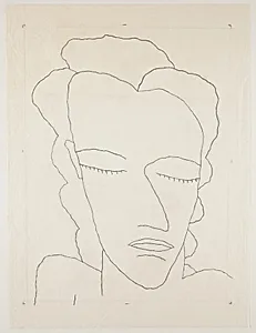 Drawing for "Female Head"