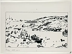 Drawing for "Jerusalem, Temple Mount"