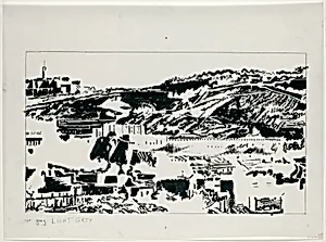 Drawing for "Jerusalem, Temple Mount"