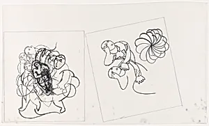Drawing for "Surprising Novel: Chapter Three" and unidentified image