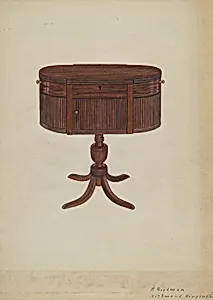 Duncan Phyfe Sewing Cabinet