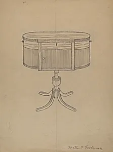 Duncan Phyfe Sewing Cabinet