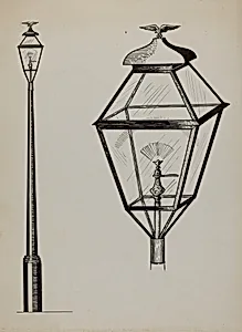 Eagle Lamp and Post