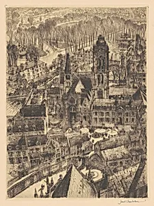 Early Morning Market, Senlis