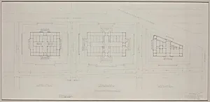 Early Plan Study: Three Building Scheme