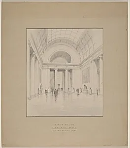 Early Study: Central Hall Scheme without Dome