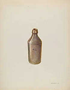 Earthenware Ale Bottle