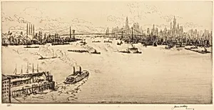 East River, Sunset