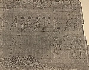 Edfu-Sculptures and Inscriptions on Oriental Face