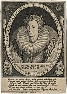 Elizabeth, Queen of England by Crispijn de Passe I