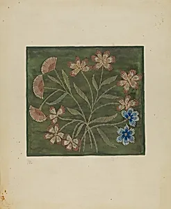 Embroidered Coverlet