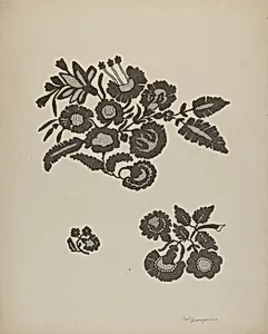 Embroidered Flower Motif