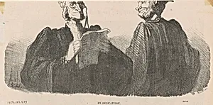 En délicatesse by Honoré Daumier