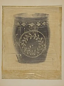 Enameled Pewter Beaker