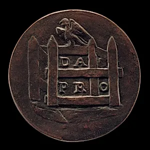 Enclosure and a Bird of Prey above [reverse]