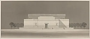 End Elevation; Scheme without Dome