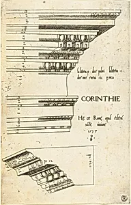 Entablature from the Church of Saint Bibiana, Rome