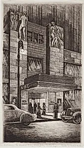 Entrance to Radio City, Rockefeller Center, New York