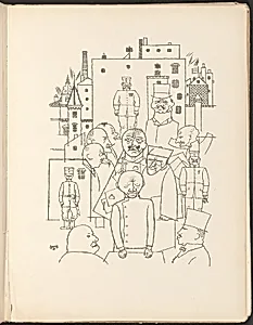 Er hat Hindenburg verspottet (He Made Fun of Hindenburg) from Deutsche Graphiker der Gegenwart (German Printmakers of Our Time)