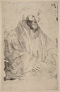 Erasmus of Rotterdam by Sir Anthony van Dyck after Hans Holbein the Younger