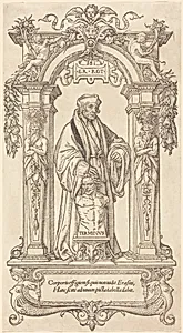 Erasmus of Rotterdam by Veit Specklin after Hans Holbein the Younger