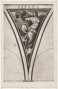 Estate (Summer or Ceres) by Cherubino Alberti, after Polidoro da Caravaggio