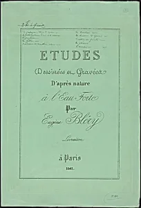 Etudes dessinées et gravées d'après nature by Eugène Bléry