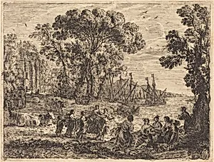 Europa and the Bull (L'enlèvement d'Europe) by Claude Lorrain