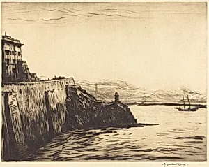 Evening, Port of Genoa by Sir Muirhead Bone