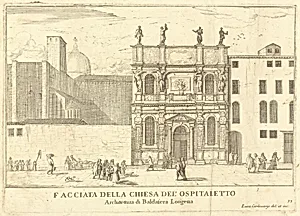 Facciata della Chiesa del'Ospitaletto (plate 33)
