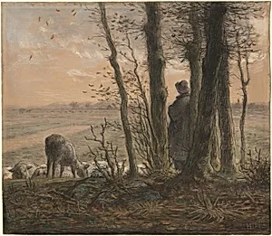 Falling Leaves by Jean-François Millet