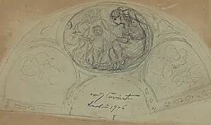 Fan Design [verso] by Lovis Corinth