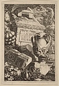 Fantasy of an Antique Tomb with Fragments of Architecture and Sculpture