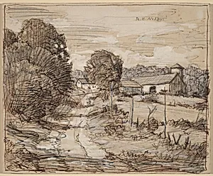 Farm Buildings [recto]