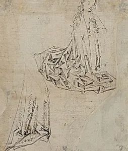 Female Figure Kneeling in Prayer [verso]