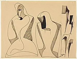 Figure Evolving into Magical Forms