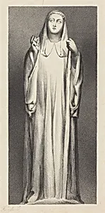Figure from Peterborough Cathedral