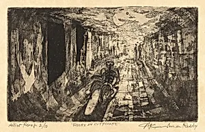 Figure in Cityscape