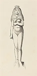 Figure of Bubaste or Isis by W. Walton after John Flaxman