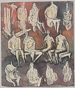 Figures on a Red Ground